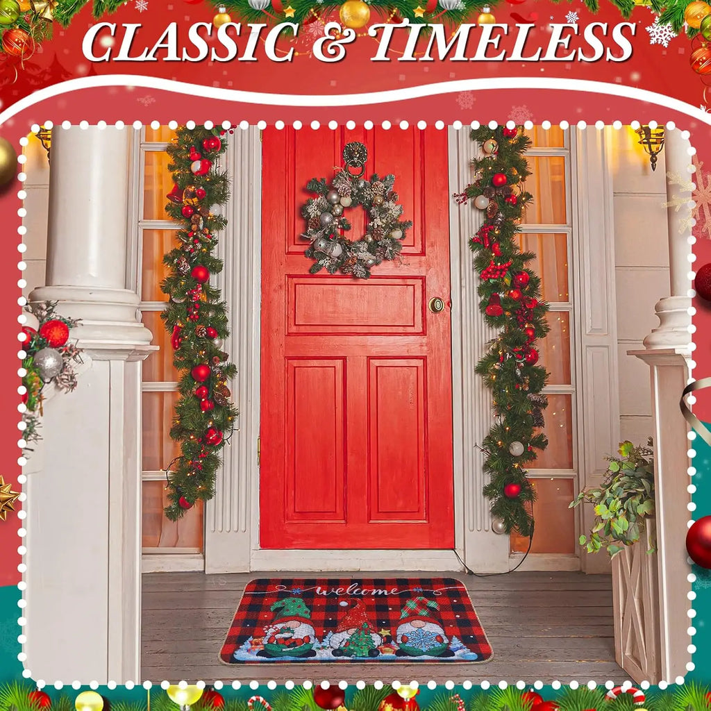 Christmas Gnome Door Mat