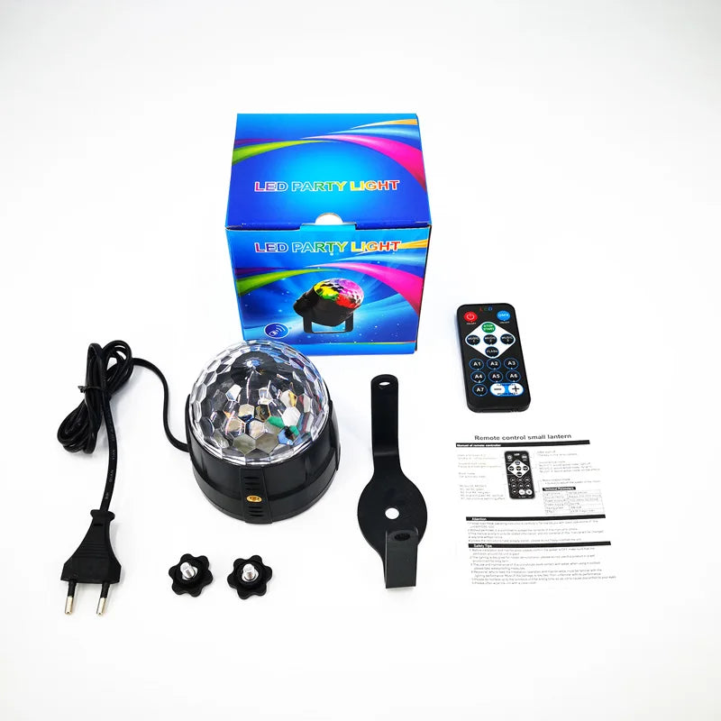 Sound-Activated RGB Disco Party Light