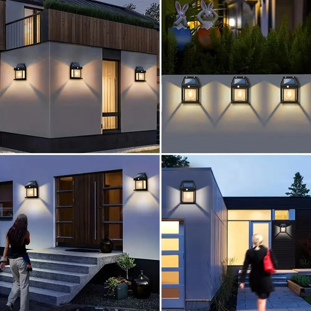 Solar Sensor Wall Light – Outdoor Waterproof LED