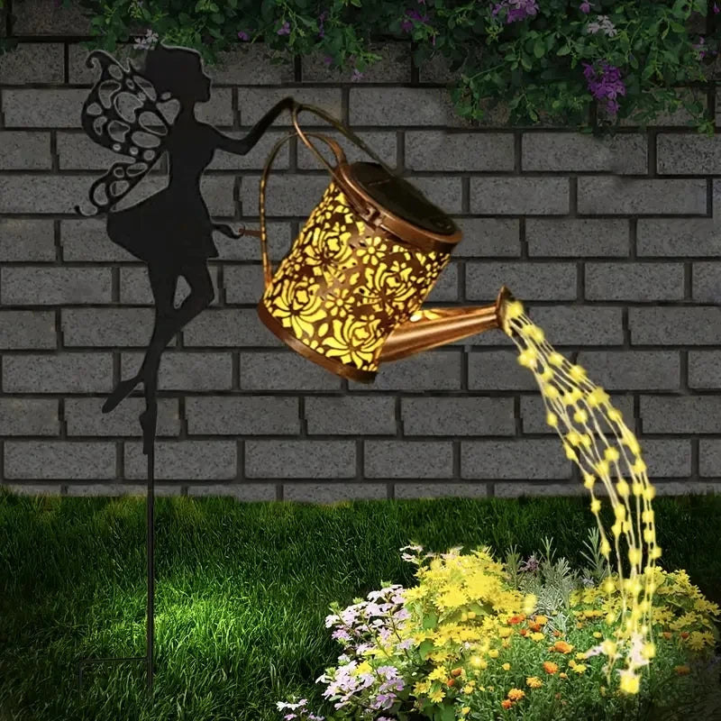 Magic Solar Watering Can Light – Beautiful Garden Decoration