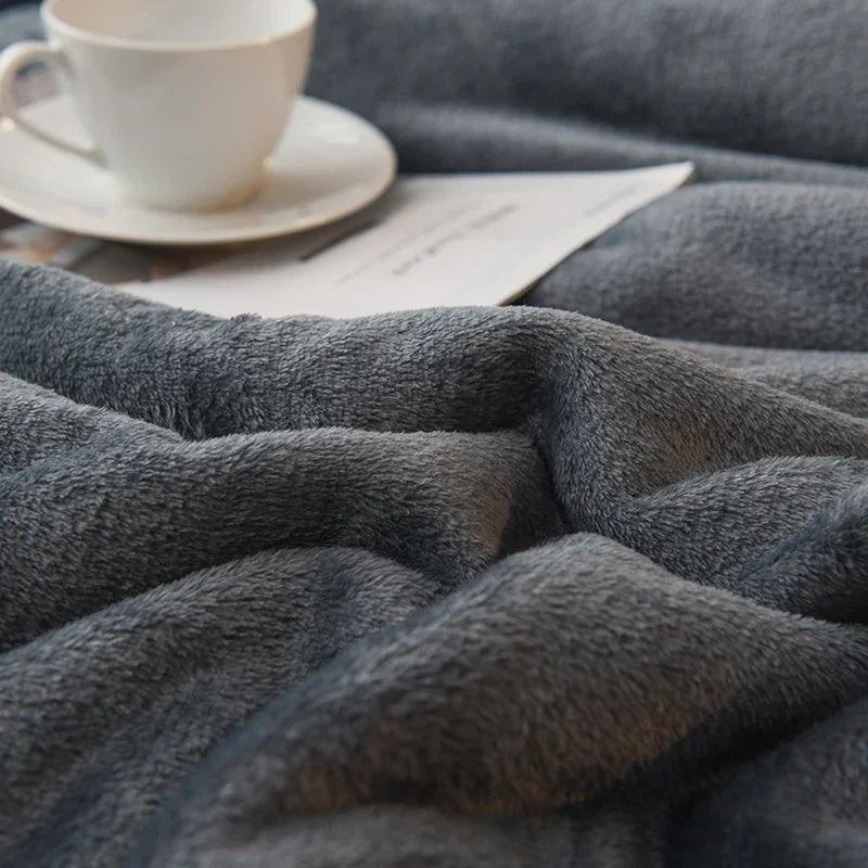 Warm Wool Bed Blanket – Double Sided