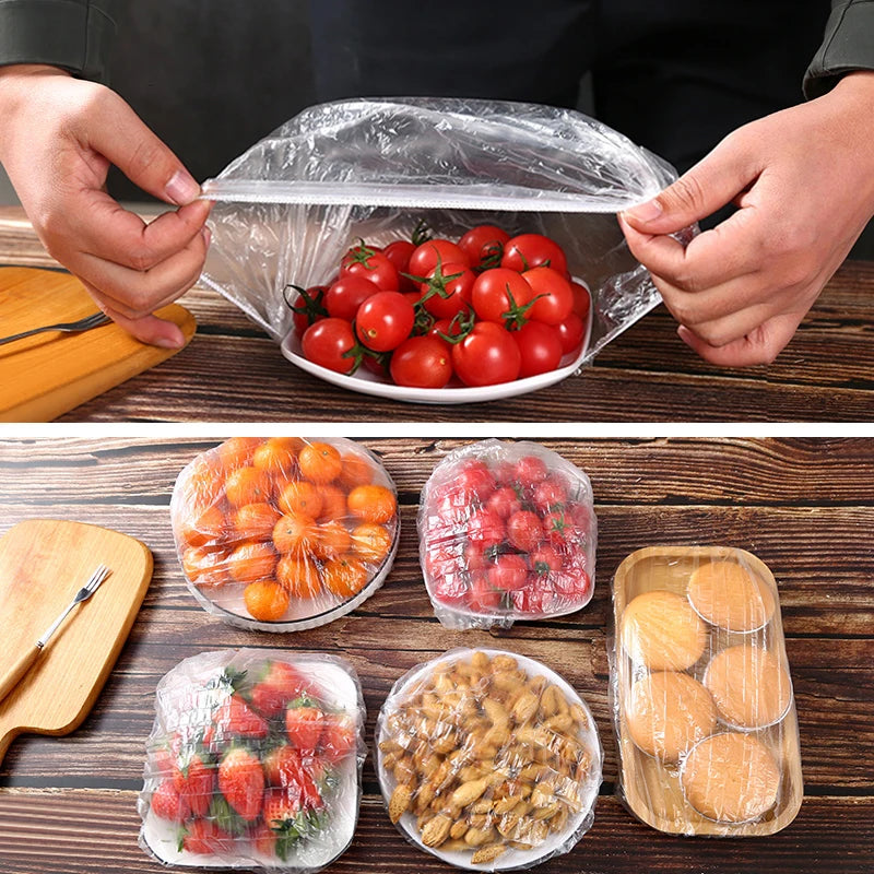 Reusable Elastic Food Covers – Bowl & Plate Lid Set