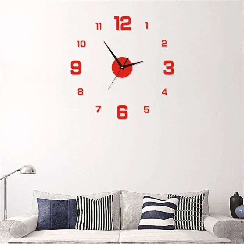3D LED Luminous Digital Wall Clock