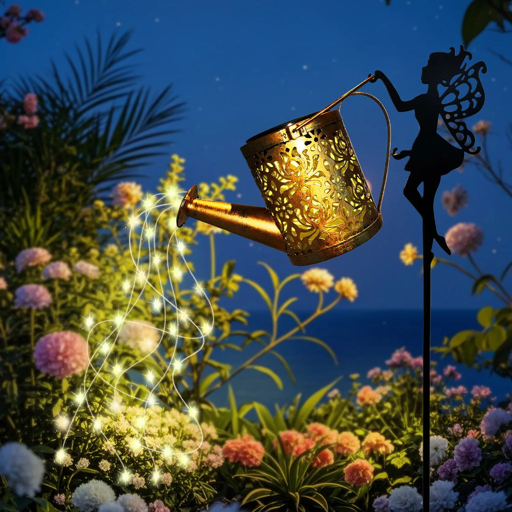 Magic Solar Watering Can Light – Beautiful Garden Decoration