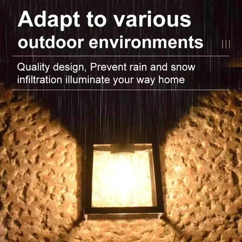 Solar Sensor Wall Light – Outdoor Waterproof LED