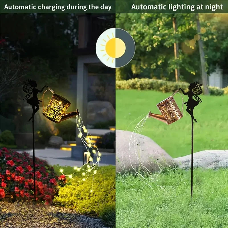 Magic Solar Watering Can Light – Beautiful Garden Decoration