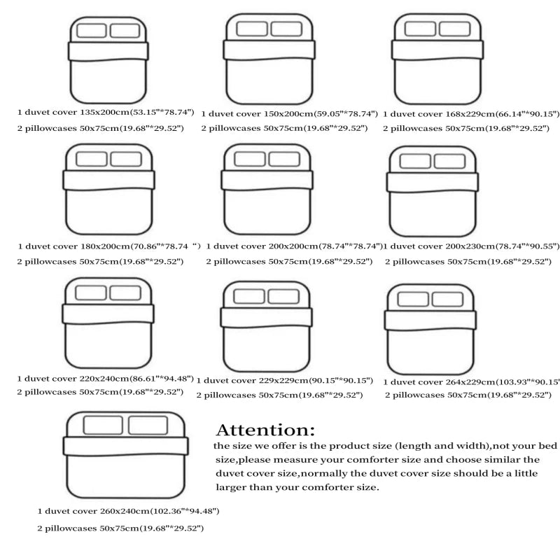 Bow Embroidered Ruffled Duvet Cover Set – 3PCS