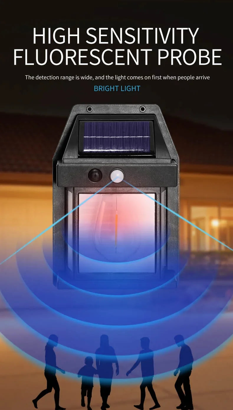 Solar Sensor Wall Light – Outdoor Waterproof LED