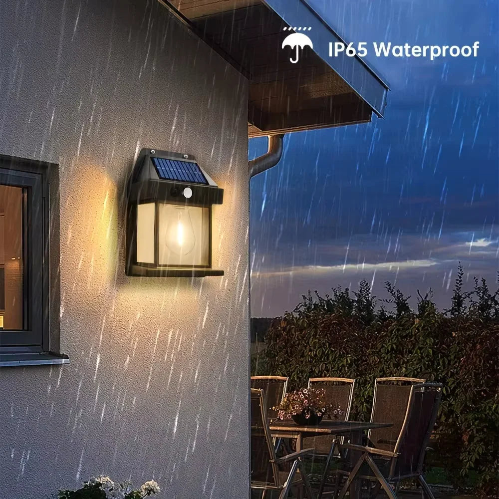 Solar Sensor Wall Light – Outdoor Waterproof LED