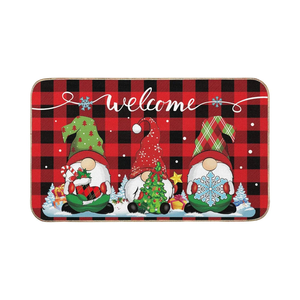 Christmas Gnome Door Mat