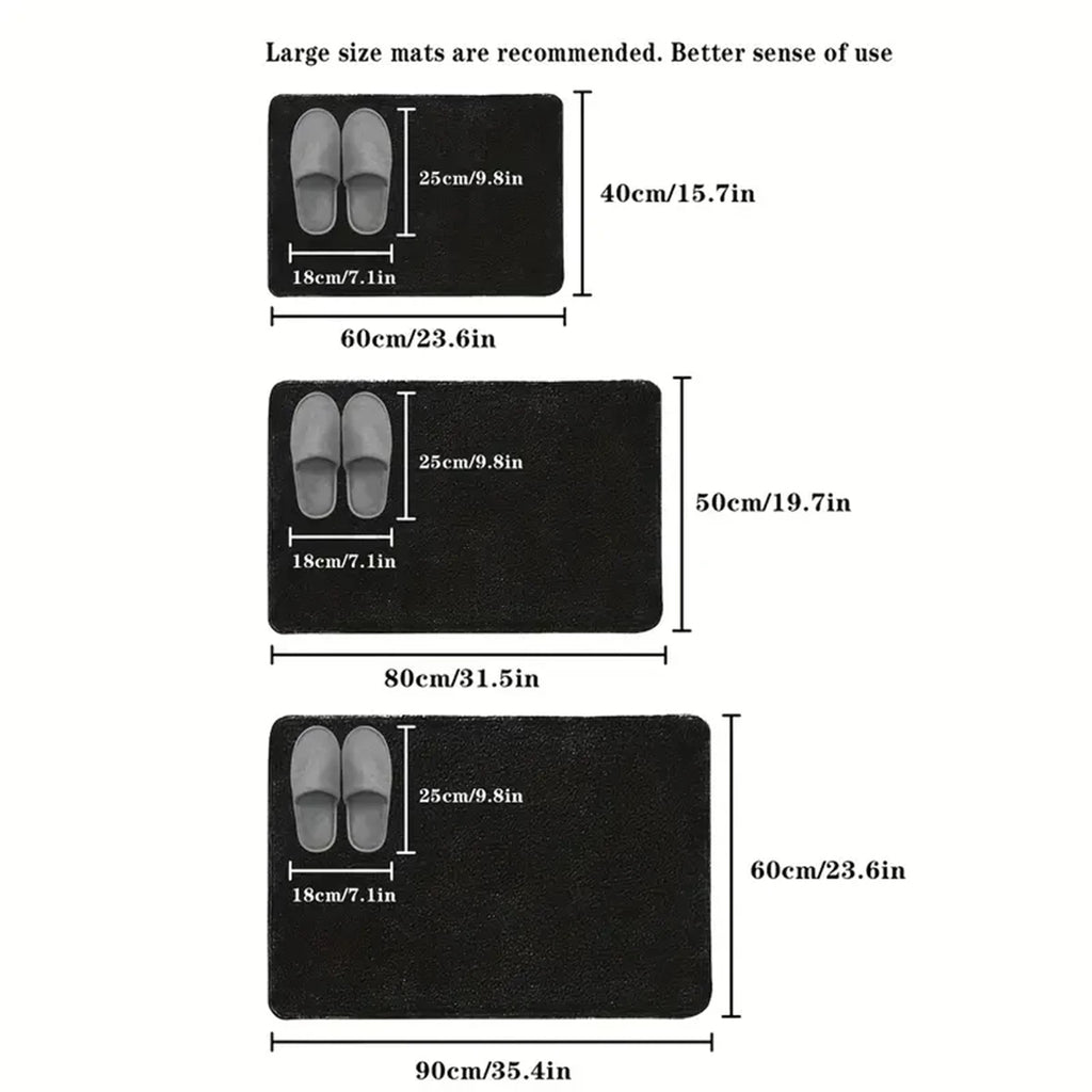 Absorbent Non-Slip Bathroom Floor Mat