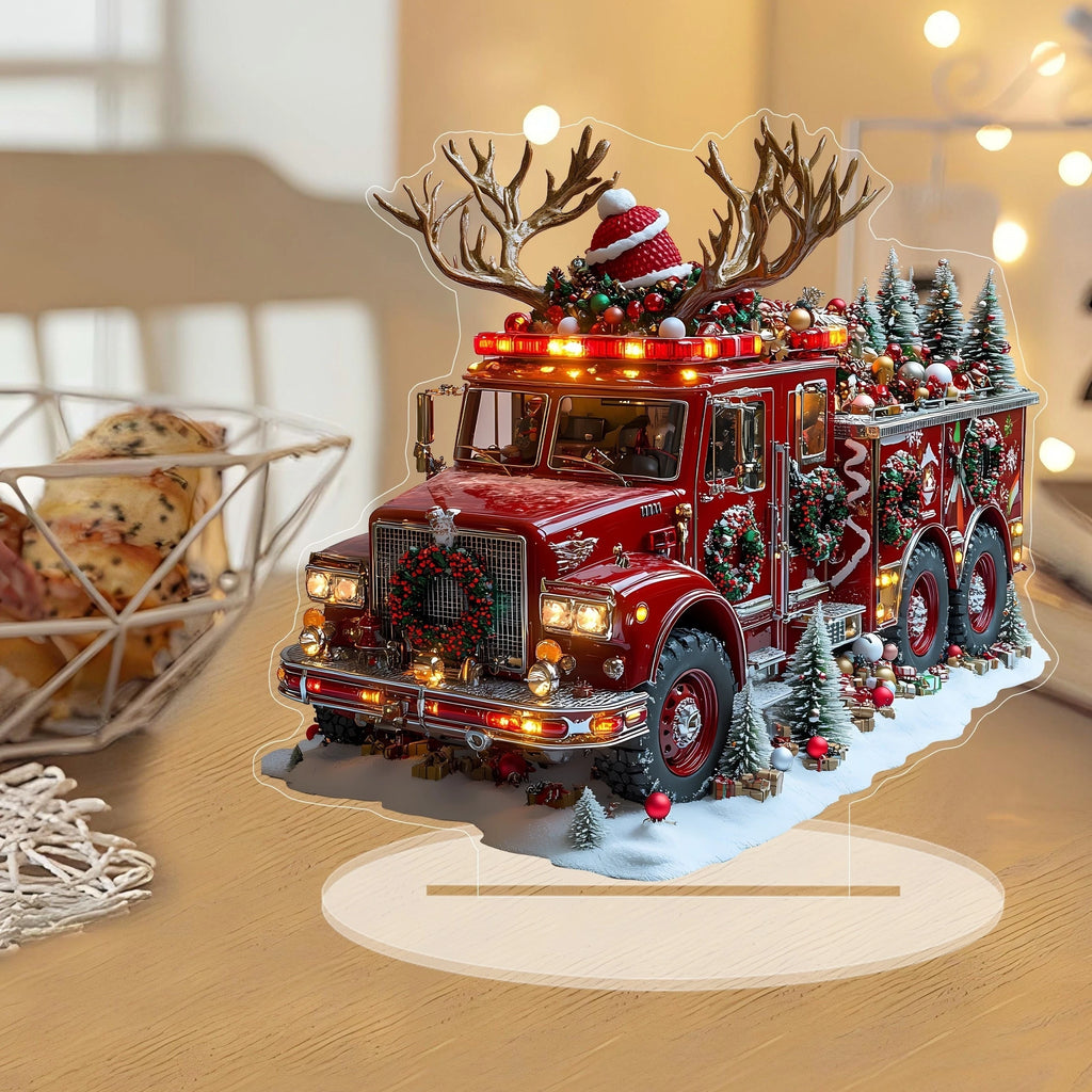 Red Truck Christmas Acrylic Ornament