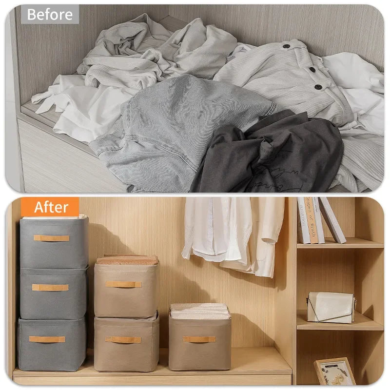 Thickened Clothes Storage Organizer Box