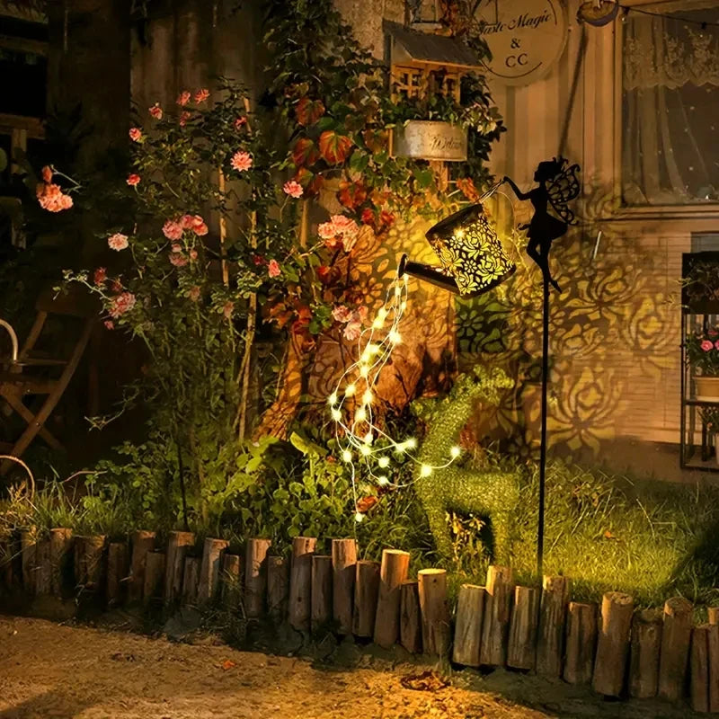 Magic Solar Watering Can Light – Beautiful Garden Decoration